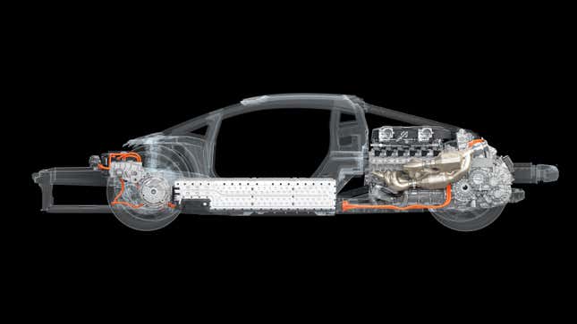 Image for article titled Lamborghini Shows off the Heart of Its 1,001-HP Aventador Successor
