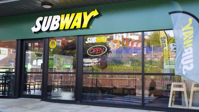 Image for article titled Subway Slaps a $10 Billion Price Tag on Itself