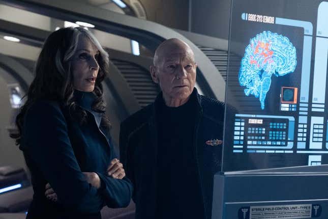 Imagen para el artículo titulado Star Trek: Picard se llena por completo en el modo familiar encontrado