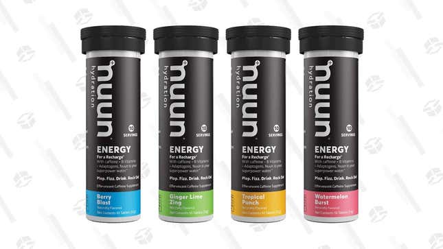 Nuun Energy Electrolyte Drink Tablets 10 Count (Pack of 4) | $17 | Amazon