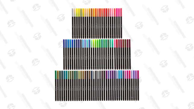 KingArt PRO Twin-Tip 96-Color Marker Set with 8&quot;x10&quot; 60 Sheet Mixed Media Pad | $39 | Meh
