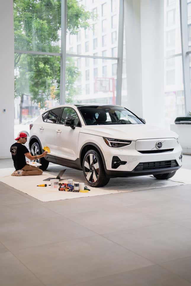 Image for article titled Volvo’s Handpainted Midsummer Crossover Will Almost Certainly Not Kill Your Terrible Boyfriend And His Awful Friends In A Cult Ritual