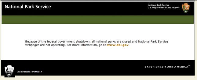 Image for article titled Why is NASA.gov shut down while CIA.gov is still open?