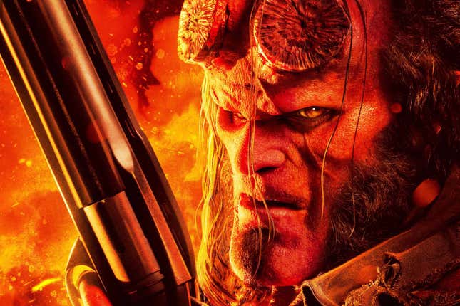David Harbour as Hellboy in the 2019 film. 