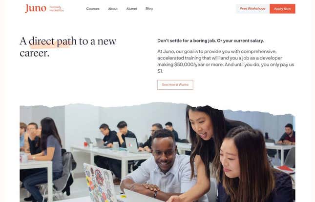 Image for article titled Startup:「出世払い」のプログラミング学校
