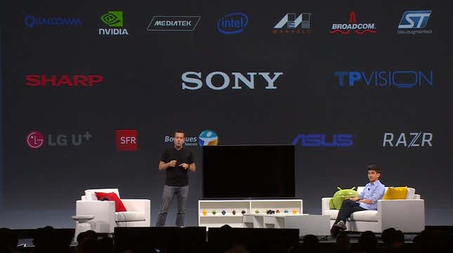 Google IO smart TV partner lineup Sony Sharp LG