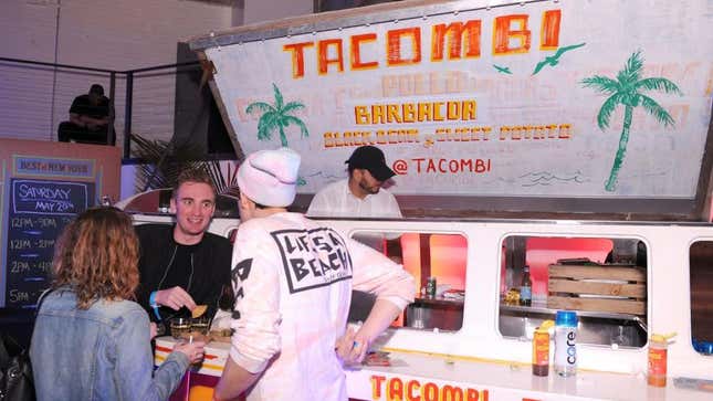 tacombi taco truck at festival