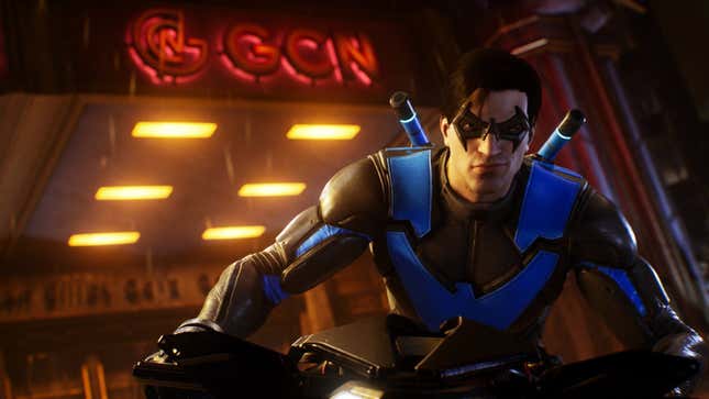 An image of Dick "Nightwing" Grayson in Gotham Knights.