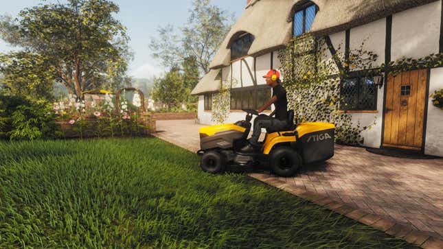 A very exciting screenshot of Lawn Mowing Simulator