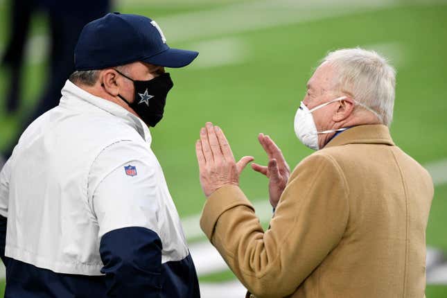 Mike McCarthy (l.) and Jerry Jones