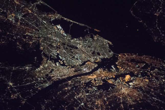Image for article titled Can you recognize the world’s most famous cities from space?