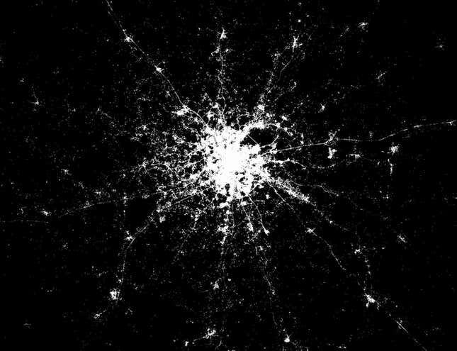 Image for article titled Marvelous footprints of world cities revealed by Foursquare check-ins