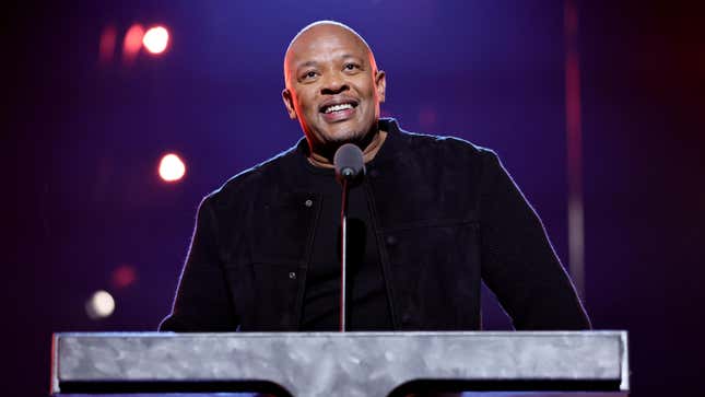 Dr. Dre onstage during the 37th Annual Rock &amp; Roll Hall of Fame Induction Ceremony on November 05, 2022 in Los Angeles, California.