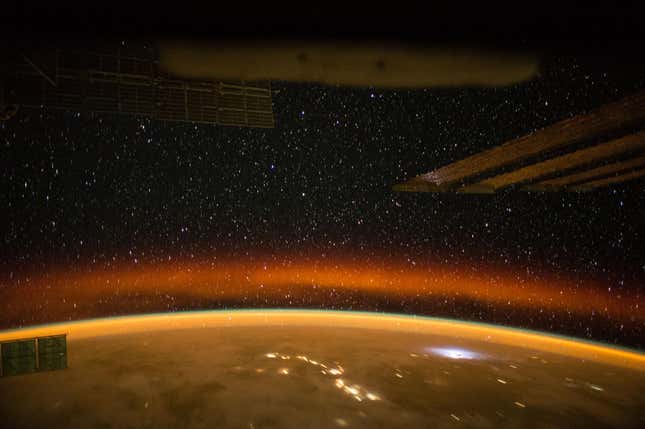 Image for article titled What lightning strikes look like from space