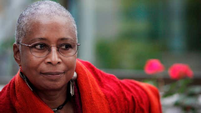 In this March 10, 2009 file photo Pulitzer Prize-winning U.S. writer Alice Walker pauses during an interview with the Associated Press in Gaza City. On June 9, 2012 Walker said in a letter sent to an Israeli daily newspaper an Israeli publisher can’t release a new Hebrew edition of her Pulitzer Prize-winning novel, “The Color Purple,” because of Israel’s treatment of the Palestinian people. Parts of the letter were published June 19, and June 20.