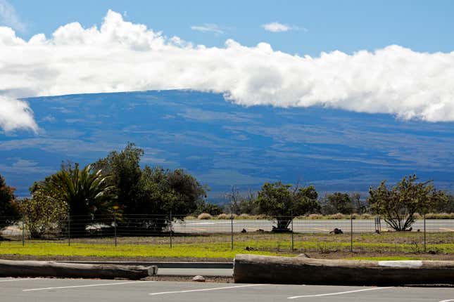 Mauna Loa seen from the roadside.