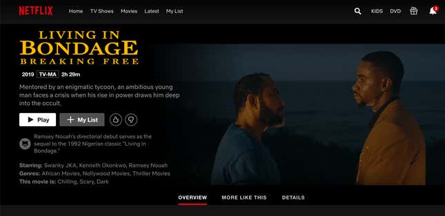 Living in Bondage on Netflix