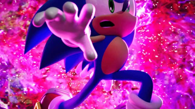 Sonic tries to outrun another delay of Sonic Frontiers. 