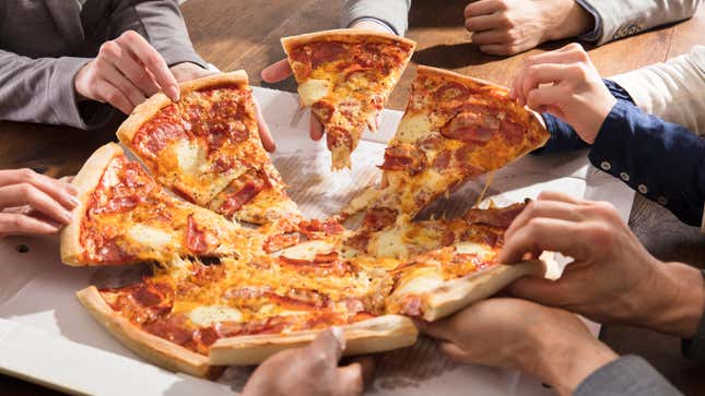 Image for article titled How to Skip the Office Pizza Party and Still Be a ‘Team Player’