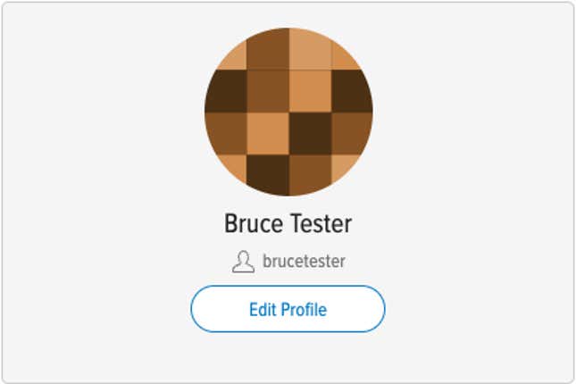 screenshot of the user profile page on kinja