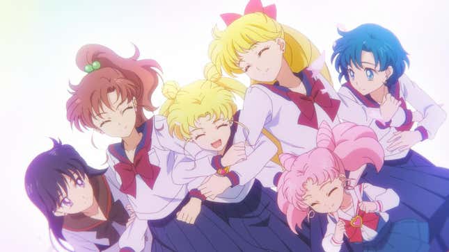 The Sailor Scouts in a more peaceful moment.