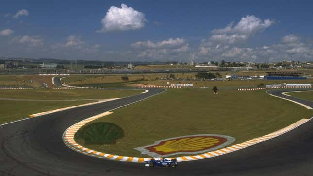 Interlagos during the weekend of the 1997 Brazilian Grand Prix