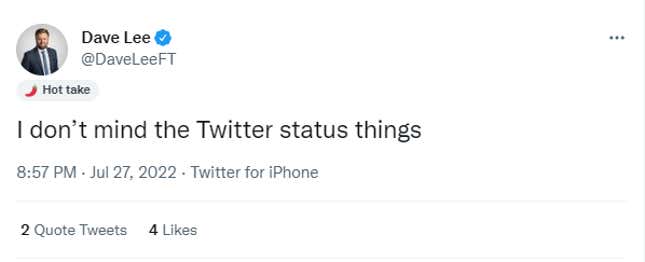 Twitter's New 'Status' Feature Is Now Being Tested