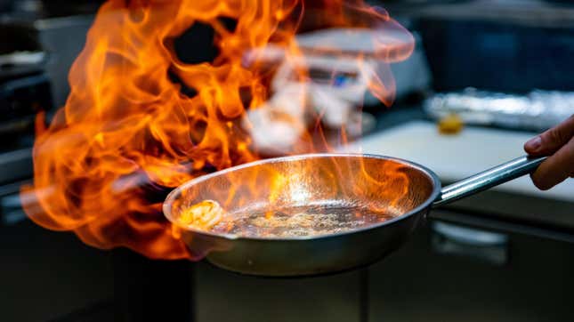 Image for article titled How to Flambé Without Lighting Yourself on Fire