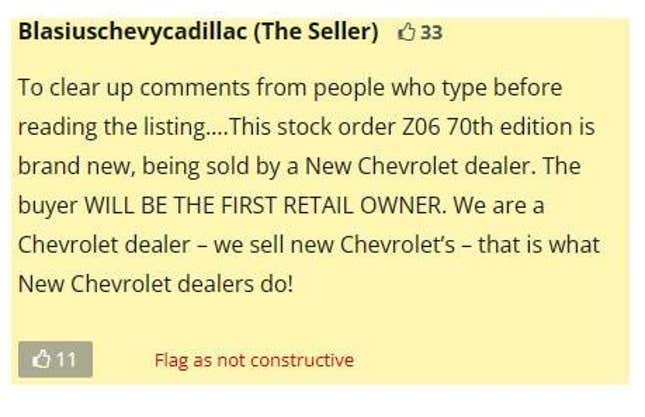 Image for article titled Sellers Try and Fail to Flip Two C8 Corvette Z06s