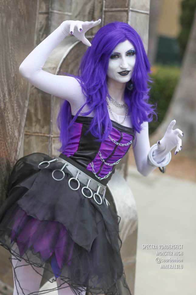 Spectra Vondergeist from the Monster High doll collection.