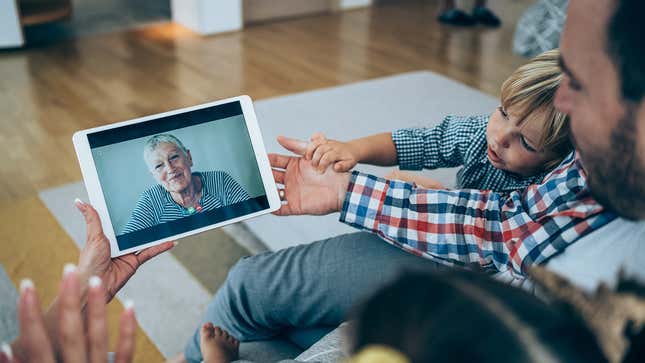 Image for article titled Family Spoils Grandma With 5-Minute Video Chat