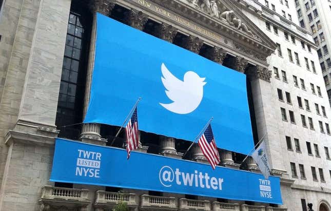 A banner featuring the Twitter logo