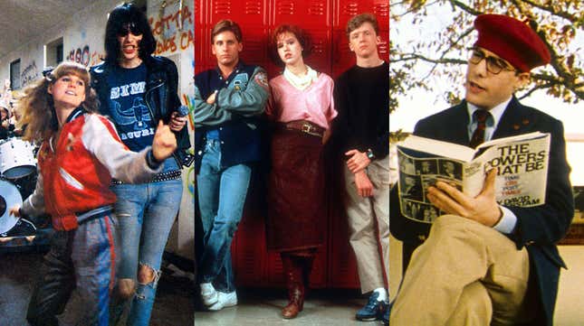 (from left) Rock ‘N’ Roll High School (Shout Factory); The Breakfast Club (Universal Pictures); Rushmore (Touchstone Pictures).