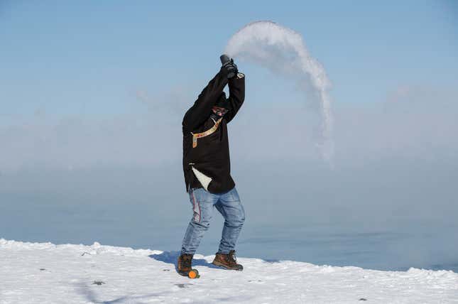 Image for article titled How cold is North America this week? Picture this