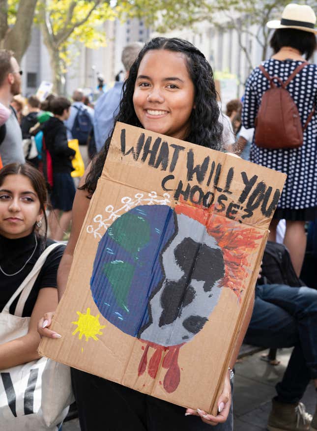 Image for article titled Our young girls are bearing the burden of climate action. But should they be?