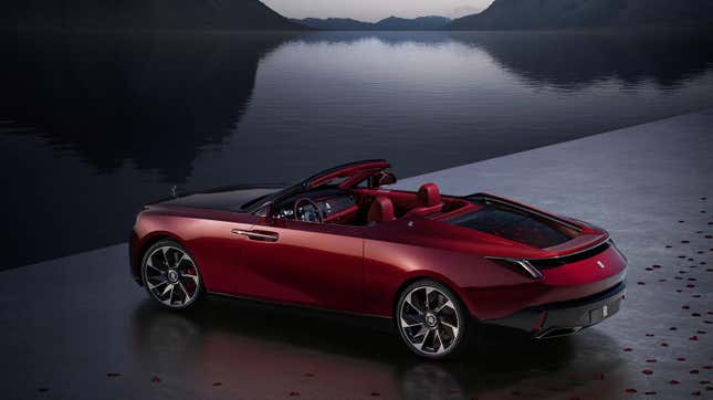 Image for article titled The Rolls-Royce Droptail Is A $30 Million Convertible With A Manual Top