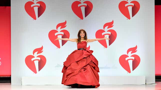 A photo of Susan Lucci on the runway. 