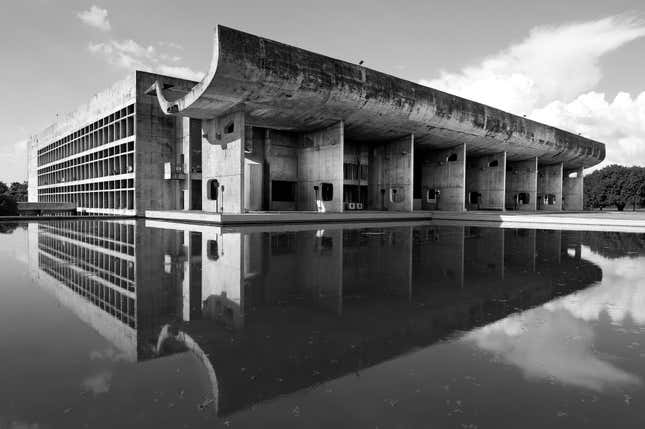 The legislative assembly building.