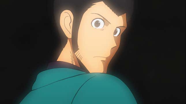 Lupin III looks back over his shoulder in a preview of the Lupin III: Part 6 anime series.