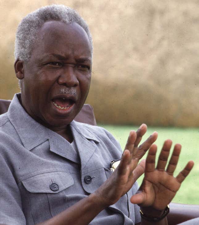 Tanzania’s first president Julius Nyerere.