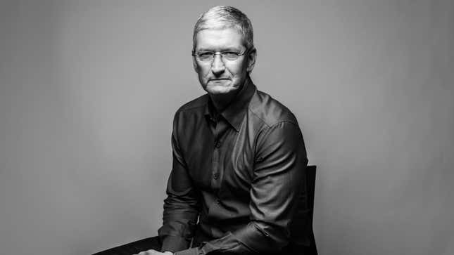Apple CEO Tim Cook poses for a portrait at Apple’s global headquarters in Cupertino, California on July 28, 2016