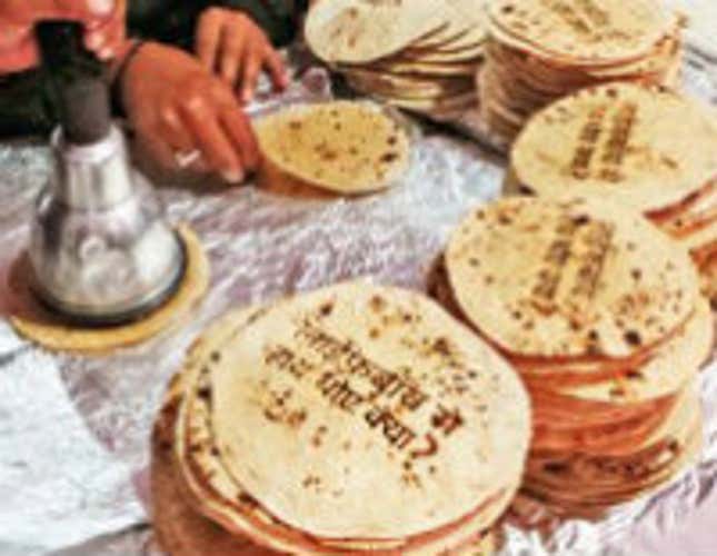 Nearly 3 million chapatis will be branded with the Lifebuoy message.