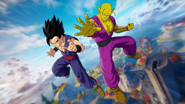 Une image de Gohan et Piccolo dans Dragon Ball Super Collab