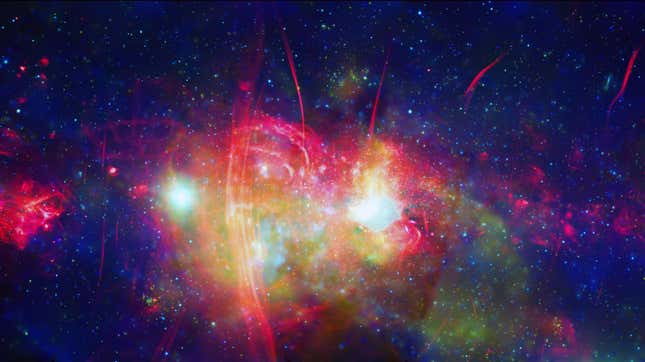 A view of the galactic center—a region of space containing an abundance of stars, superheated clouds of gas, neutron stars, white dwarfs, and a supermassive black hole parked in the core. 