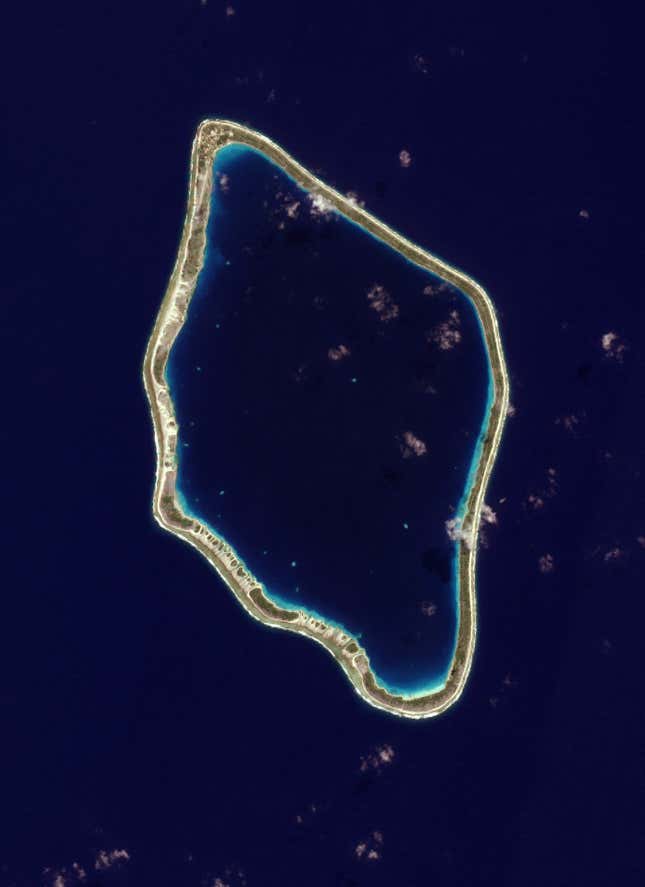 Image for article titled The beautiful and distinctive shapes of atolls, seen from space