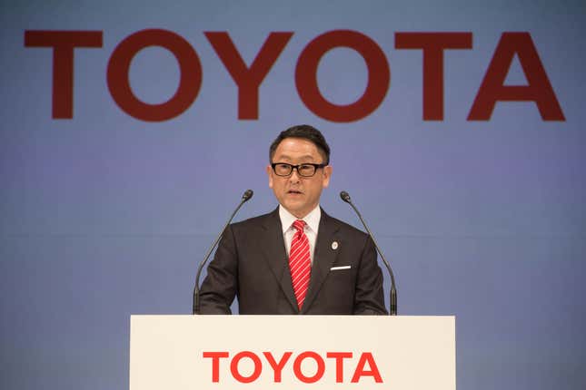 Akio Toyoda, the grandson of Toyota’s founder, recently became the Chair of the car manufacturing company.