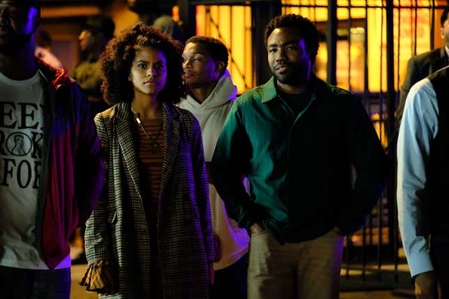 Zazie Beetz and Donald Glover in season two of Atlanta