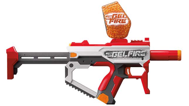 Der Nerf Pro Gelfire Mythic Vollautomatischer Blaster.