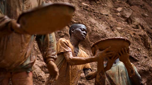 Mining in the Democratic Republic of Congo.