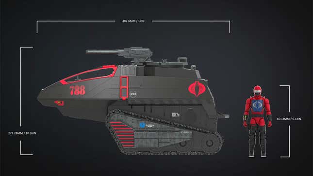 Image for article titled Hasbro Is Crowdfunding a $300 Version of G.I. Joe's Cobra HISS Tank
